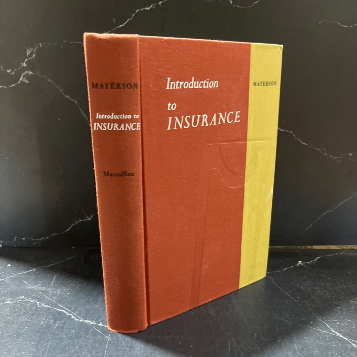 introduction to insurance book, by allen l. mayerson, 1962 Hardcover image 1
