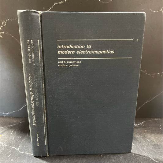 introduction to modern electromagnetics book, by Carl H. Durney, Curtis C. Johnson, 1969 Hardcover image 1