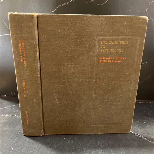 introduction to psychology book, by clifford t. morgan, richard a. king, 1966 Hardcover image 1