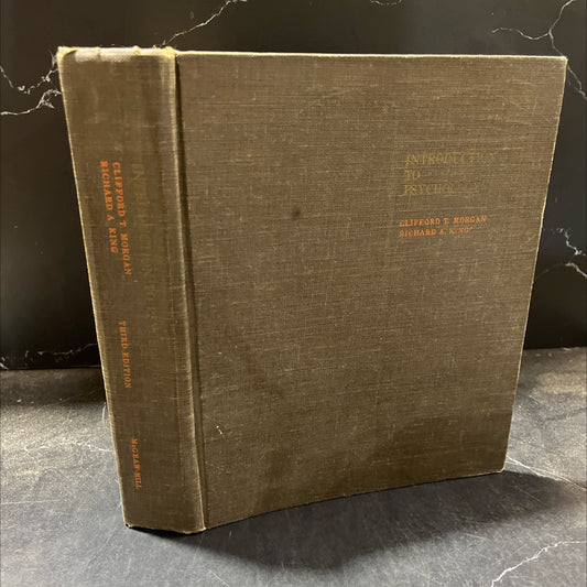 introduction to psychology book, by clifford t. morgan, richard a. king, 1966 Hardcover image 1