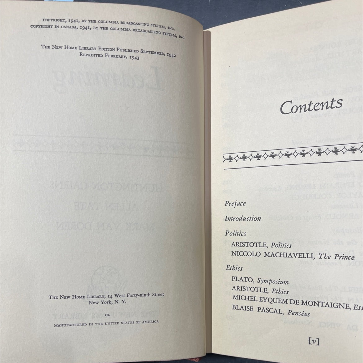 invitation to learning book, by huntington cairns, allen tate, mark van doren, 1941 Hardcover image 3