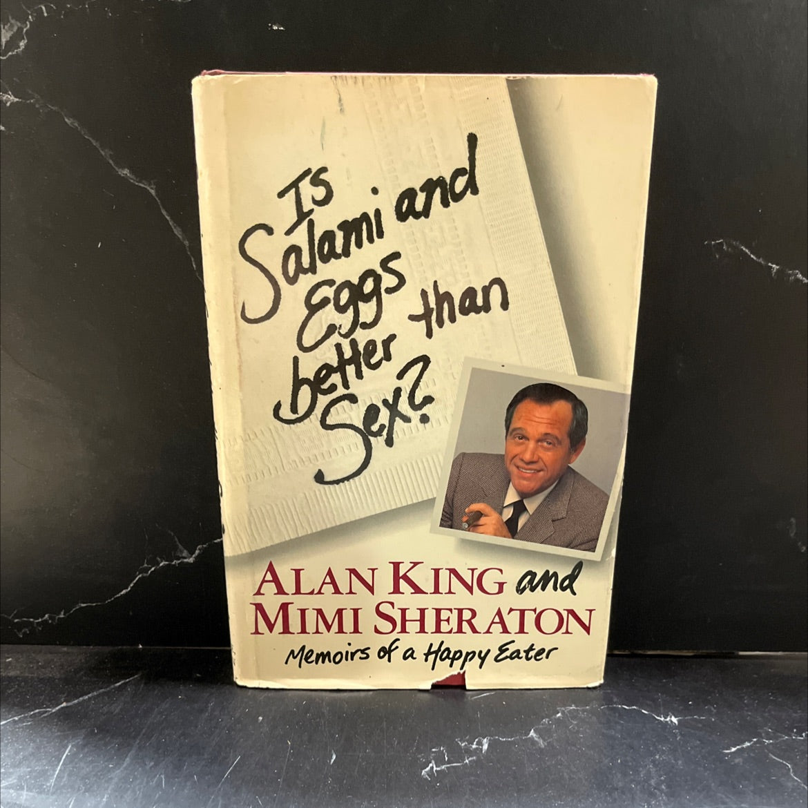 is salami and eggs better than sex? book, by Alan King and Mimi Sheraton, 1985 Hardcover image 1