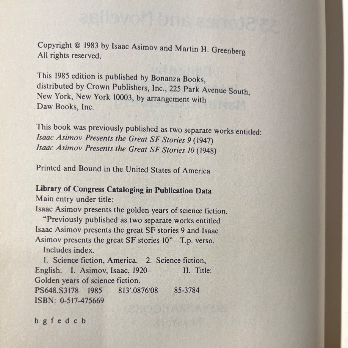 isaac asimov presents the golden years of science fiction fifth series book, by isaac asimov and martin h. greenberg, image 3
