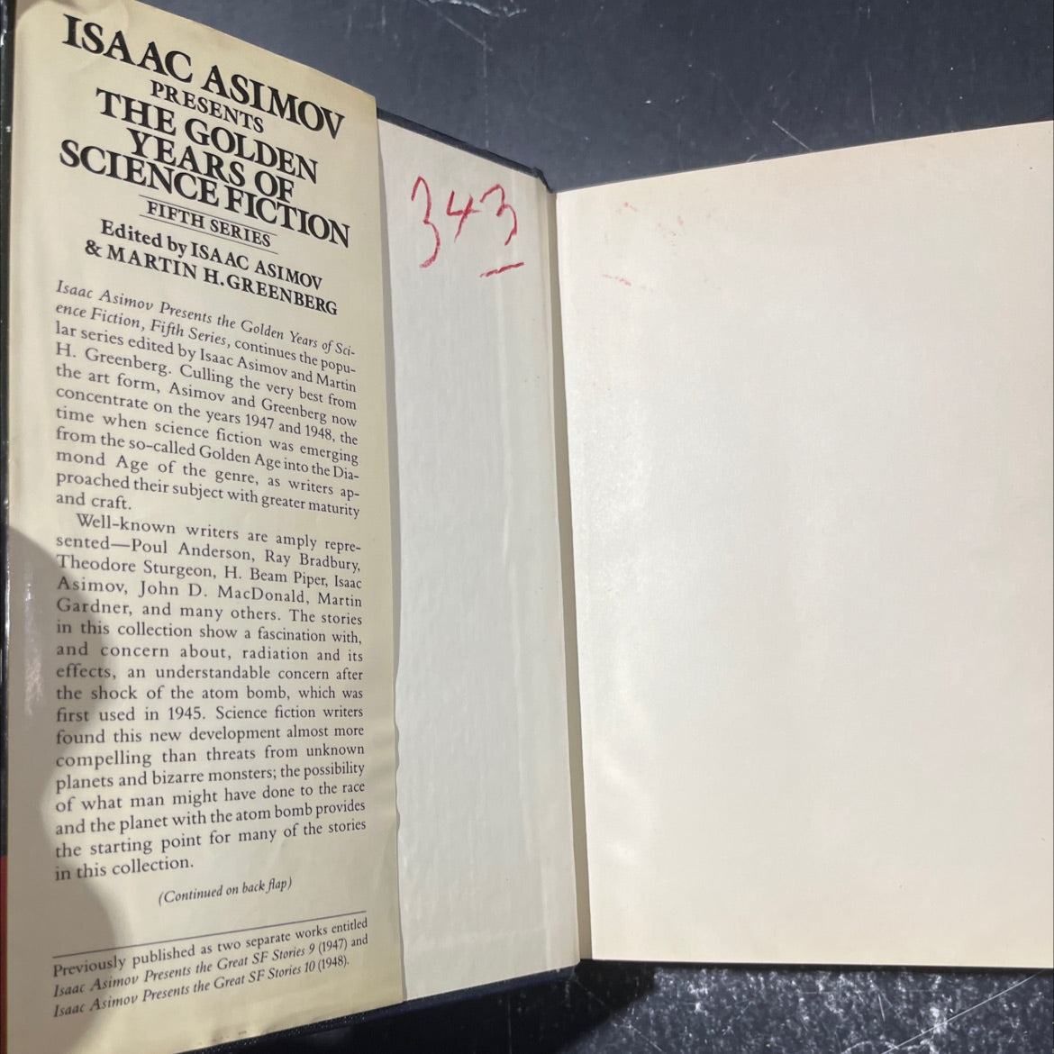 isaac asimov presents the golden years of science fiction fifth series book, by isaac asimov and martin h. greenberg, image 4