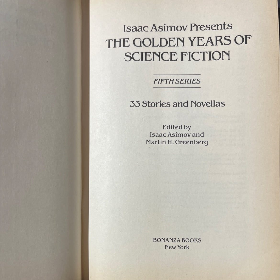 isaac asimov presents the golden years of science fiction fifth series book, by isaac asimov and martin h. greenberg, image 2