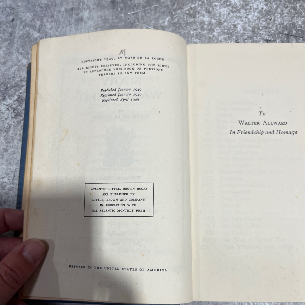 jalna book, by mazo de la roche, 1949 Hardcover image 3