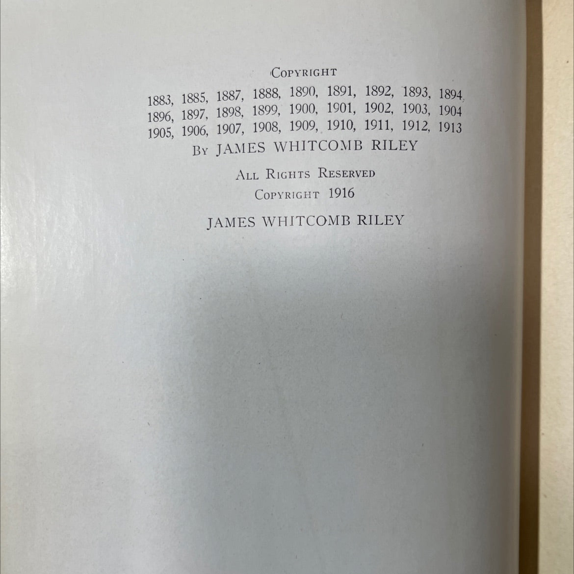 james whitcomb riley's complete works including poems and prose sketches book, by james whitcomb riley, 1916 Hardcover image 3