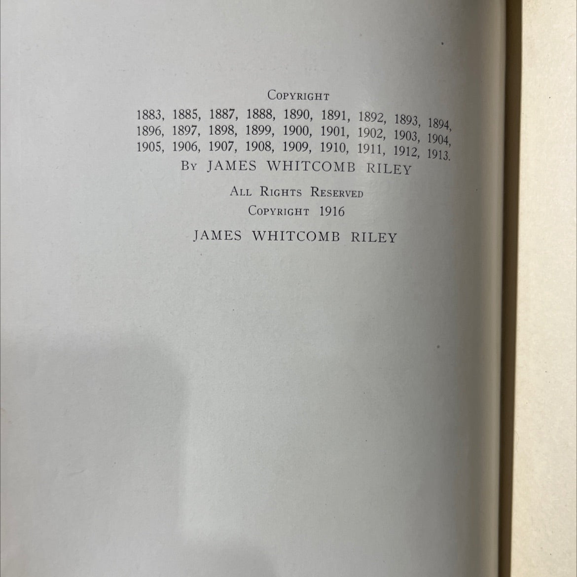 james whitcomb riley's complete works book, by James Whitcomb Riley, 1917 Hardcover image 3