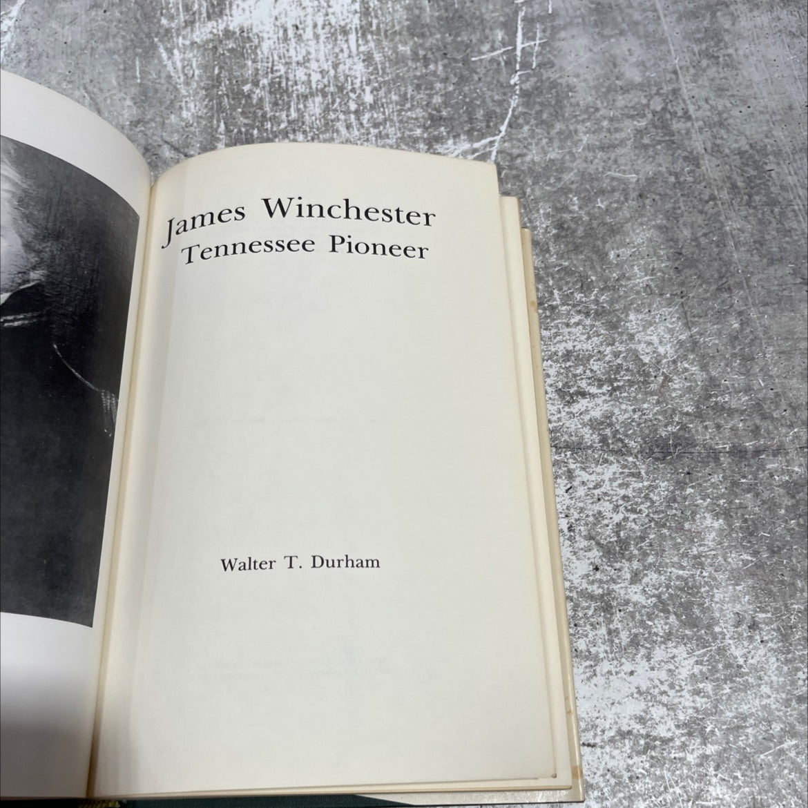 james winchester tennessee pioneer book, by walter t. durham, 1979 Hardcover image 2