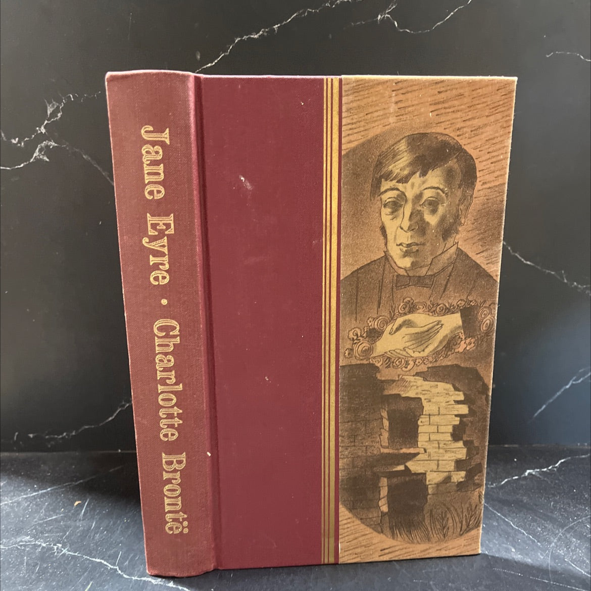 jane eyre book, by charlotte brontë, 1942 Hardcover image 1