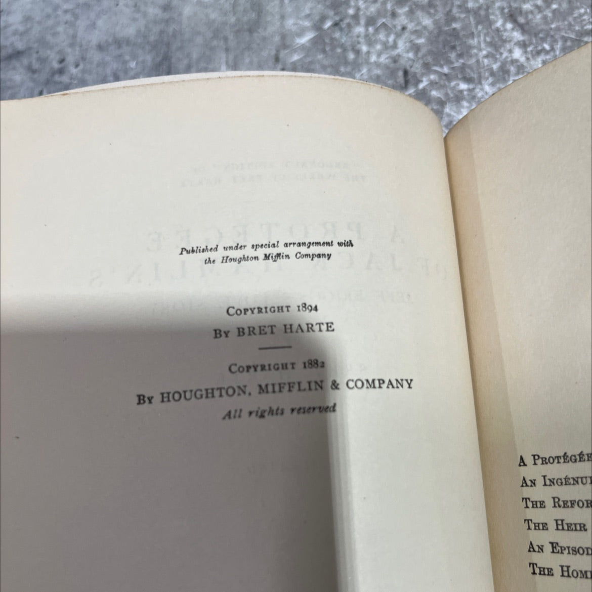 jeff briggs's love story book, by bret harte, 1894 Hardcover image 3