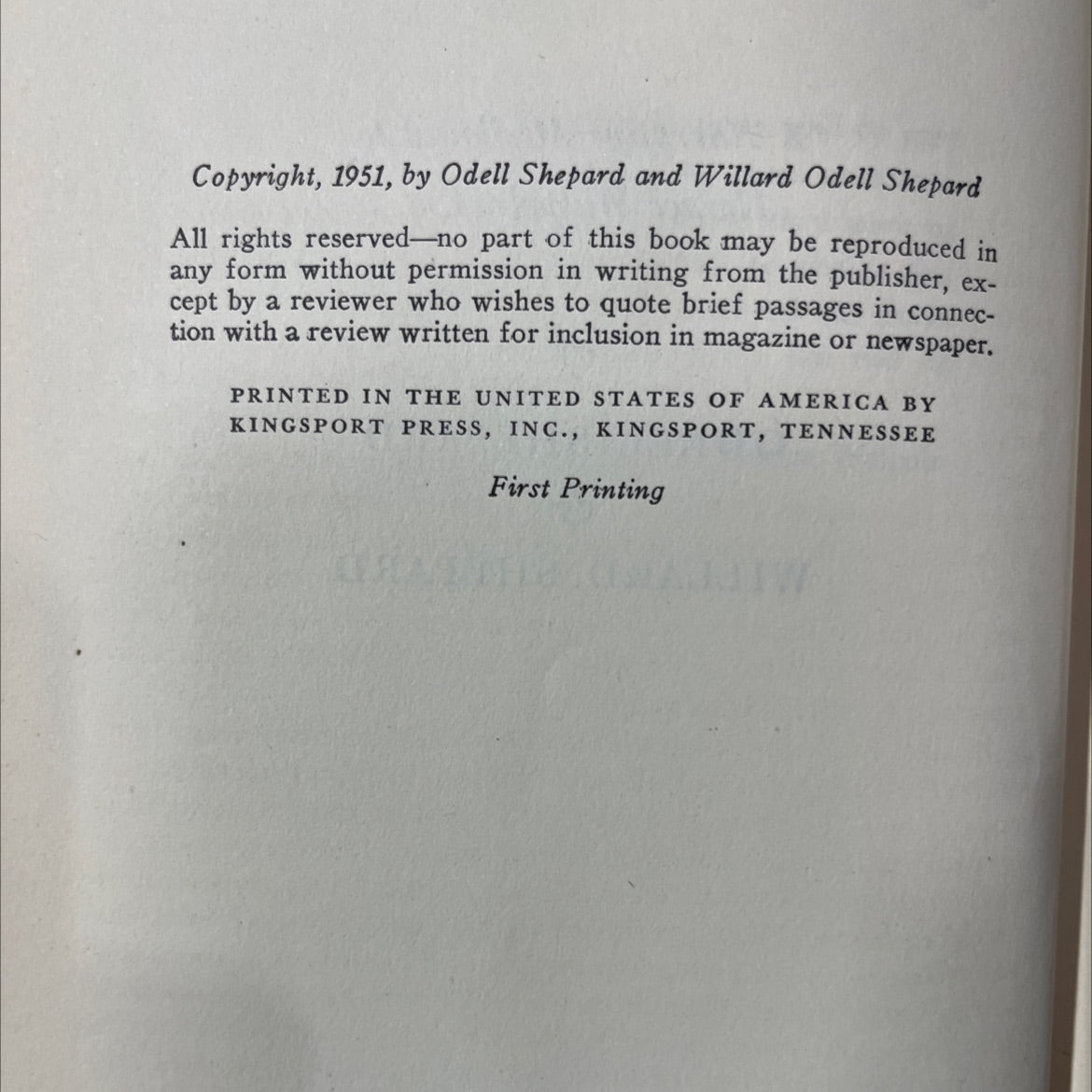 jenkins ear book, by odell shepard & willard shepard, 1951 Hardcover image 3