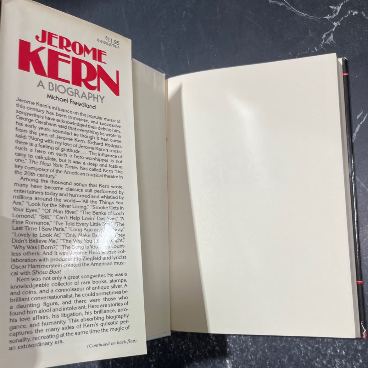 jerome kern book, by michael freedland, 1981 Hardcover image 4