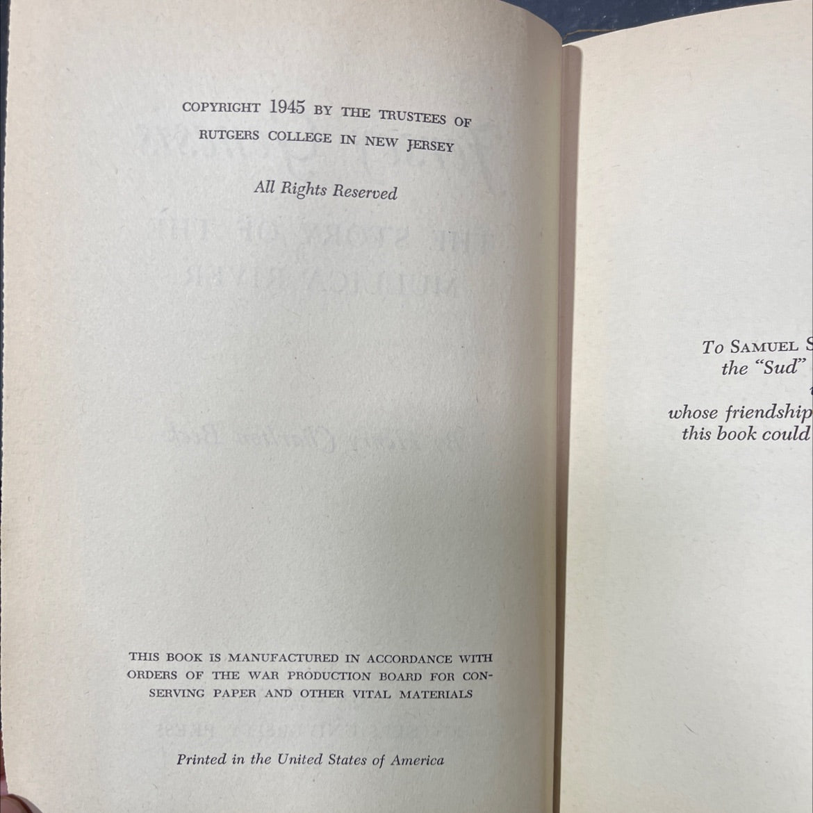 jersey genesis the story of the mullica river book, by Henry Charlton Beck, 1945 Hardcover image 3