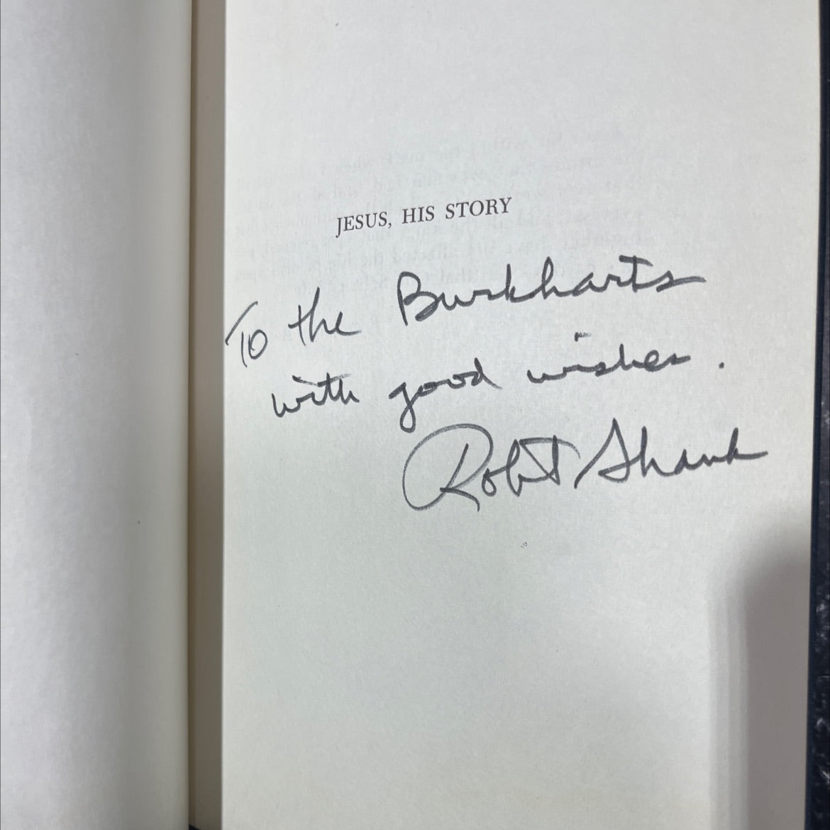 SIGNED jesus - his story book, by robert shank, 1962 Hardcover, Vintage image 4