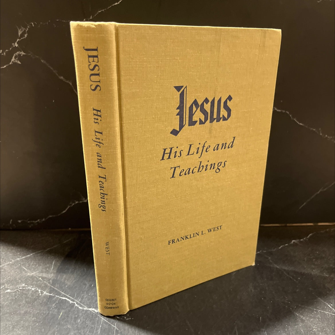 jesus, his life and teachings book, by franklin l. west, 1960 Hardcover image 1