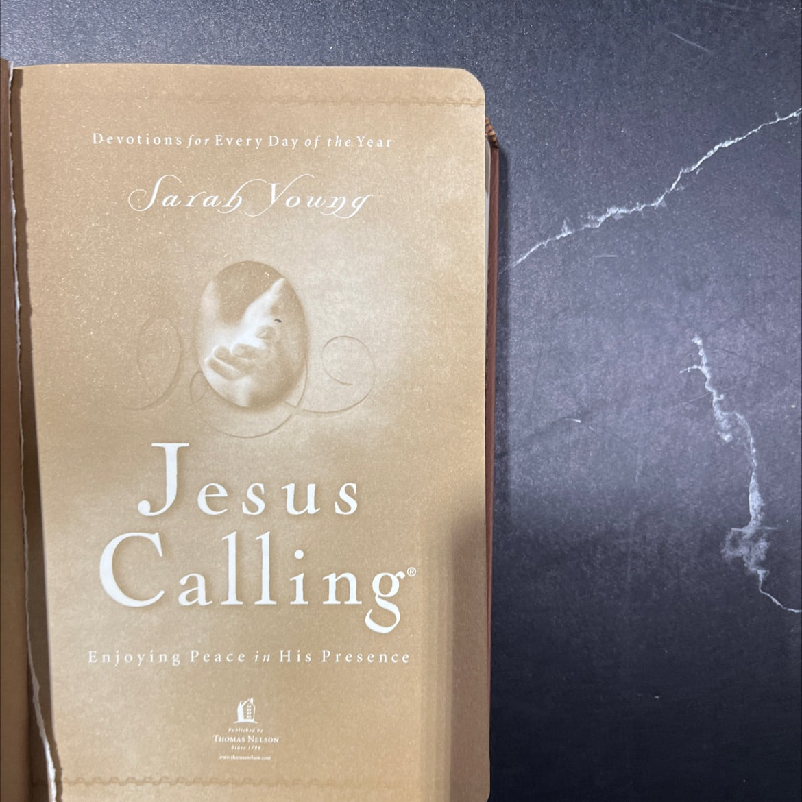 jesus calling book, by sarah young, 2004 Leather image 2