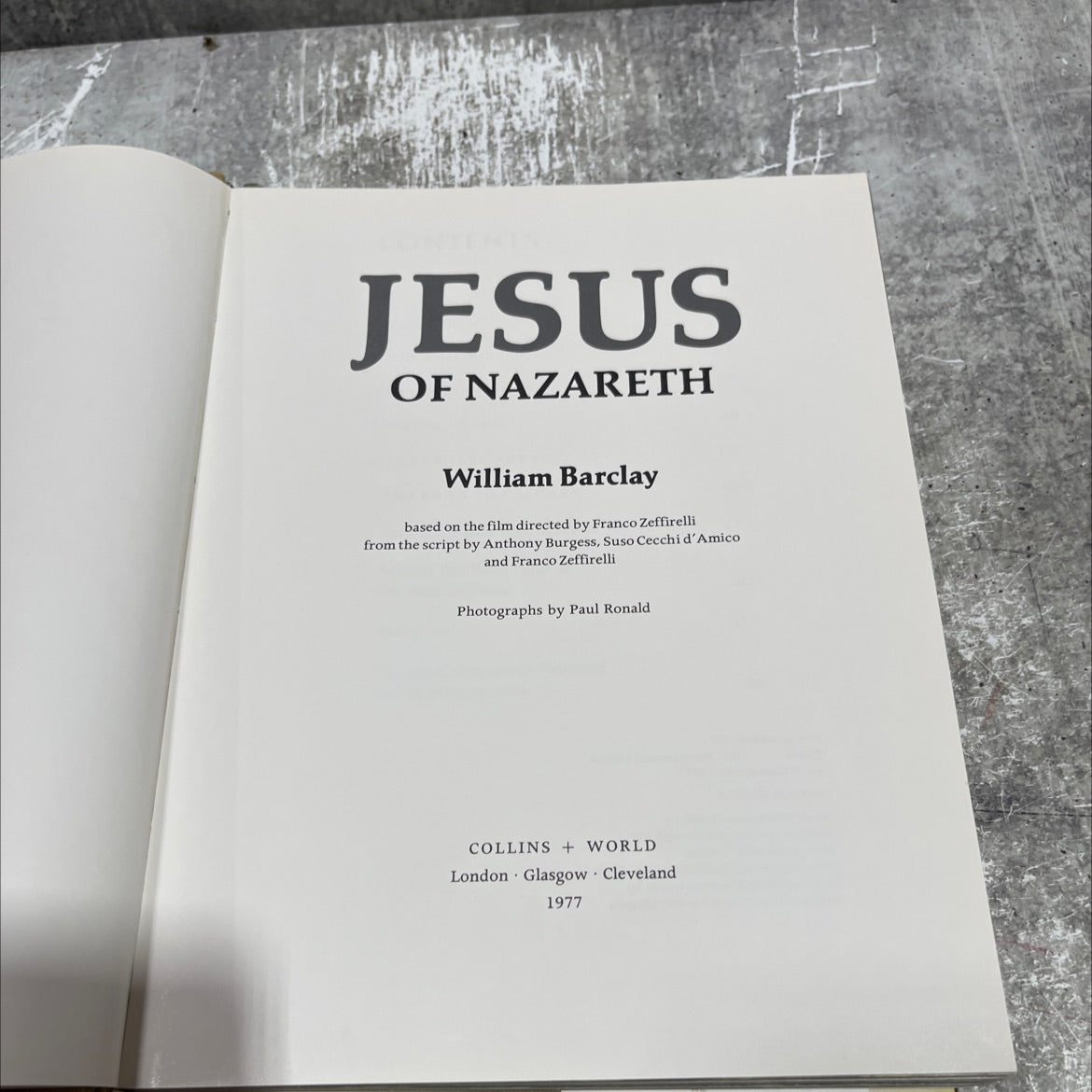 jesus of nazareth book, by william barclay, 1977 Hardcover image 2