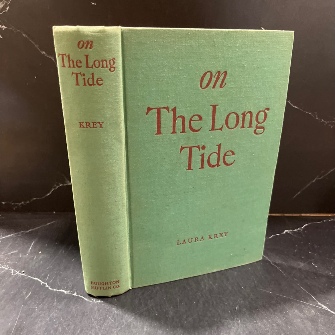 SIGNED john alan maxwell on the long tide book, by laura kreay, 1940 Hardcover image 1