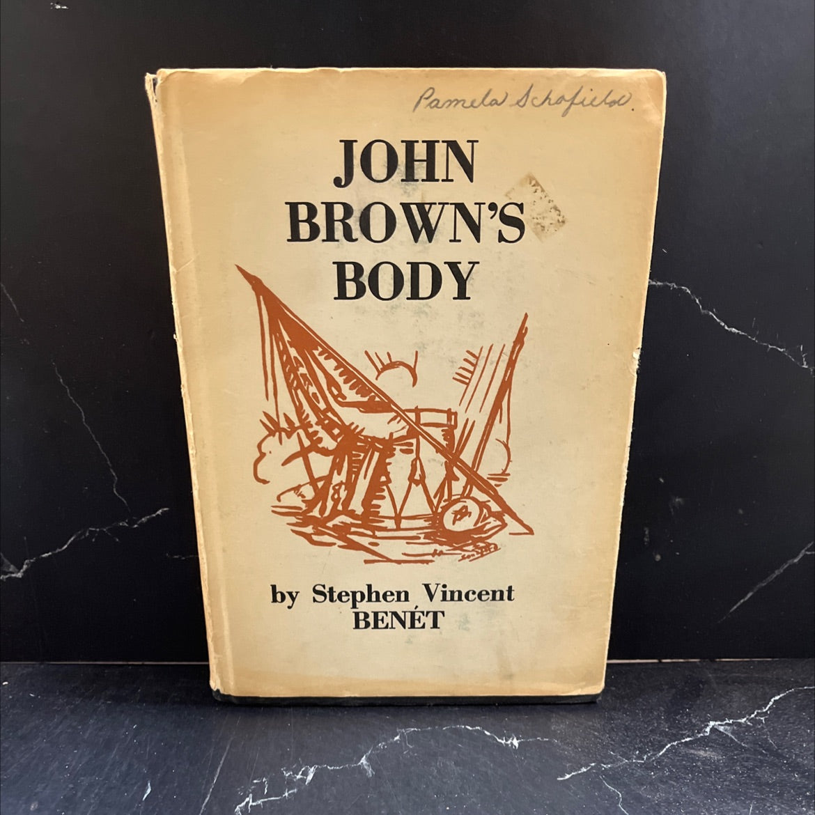 john brown's body book, by stephen vincent benét, 1955 Hardcover image 1