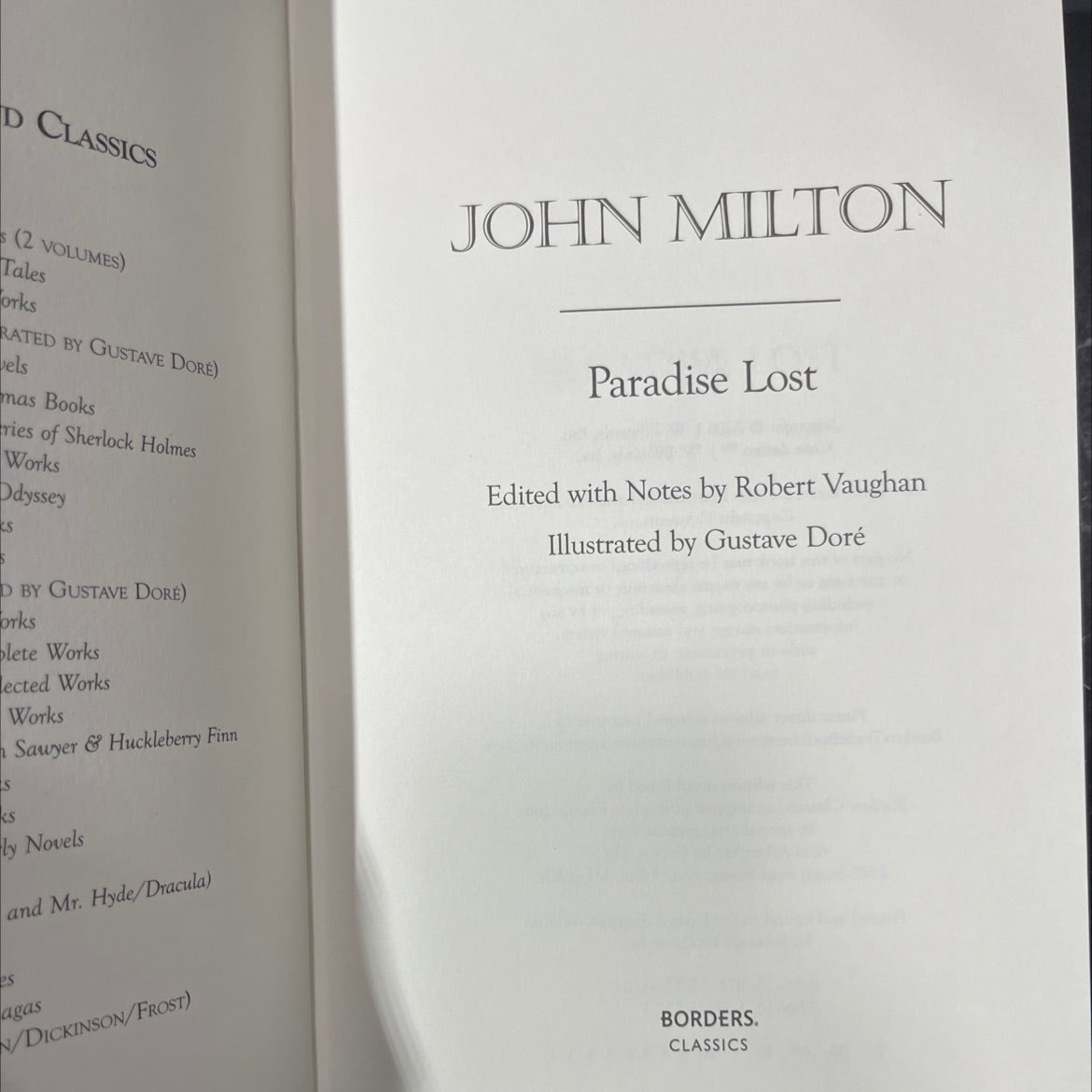 john milton d classics book, by john milton, 2006 Hardcover image 2