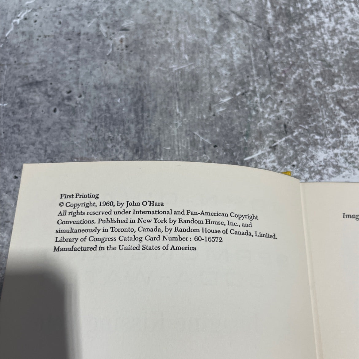 john o'hara sermons and ii soda-water imagine kissing pete book, by john o'hara, 1960 Hardcover image 3