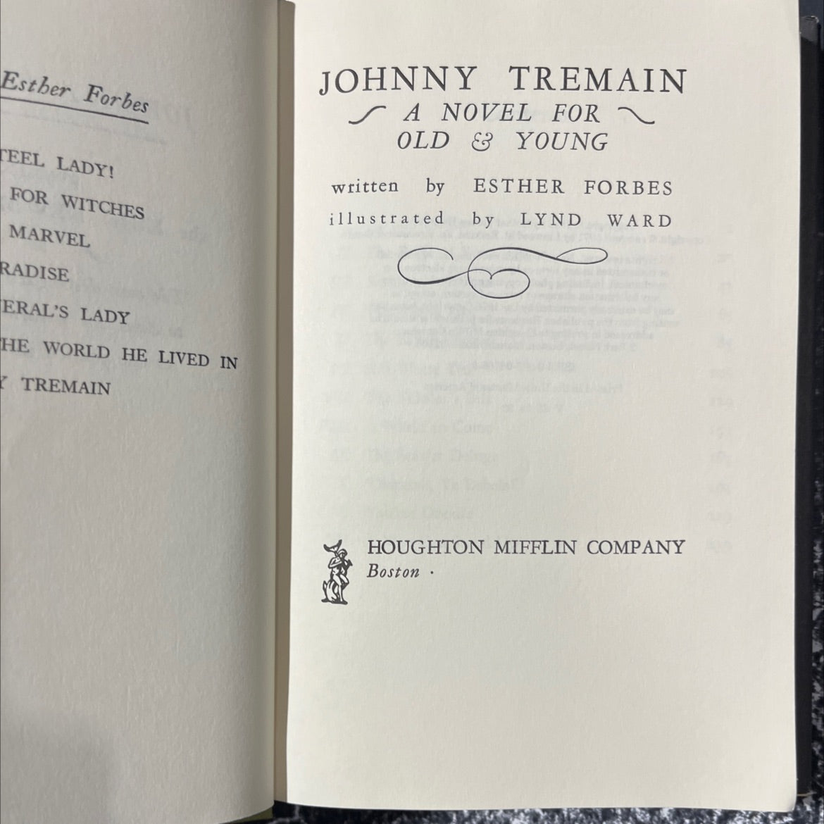 johnny tremain book, by esther forbes, 1971 Hardcover image 2