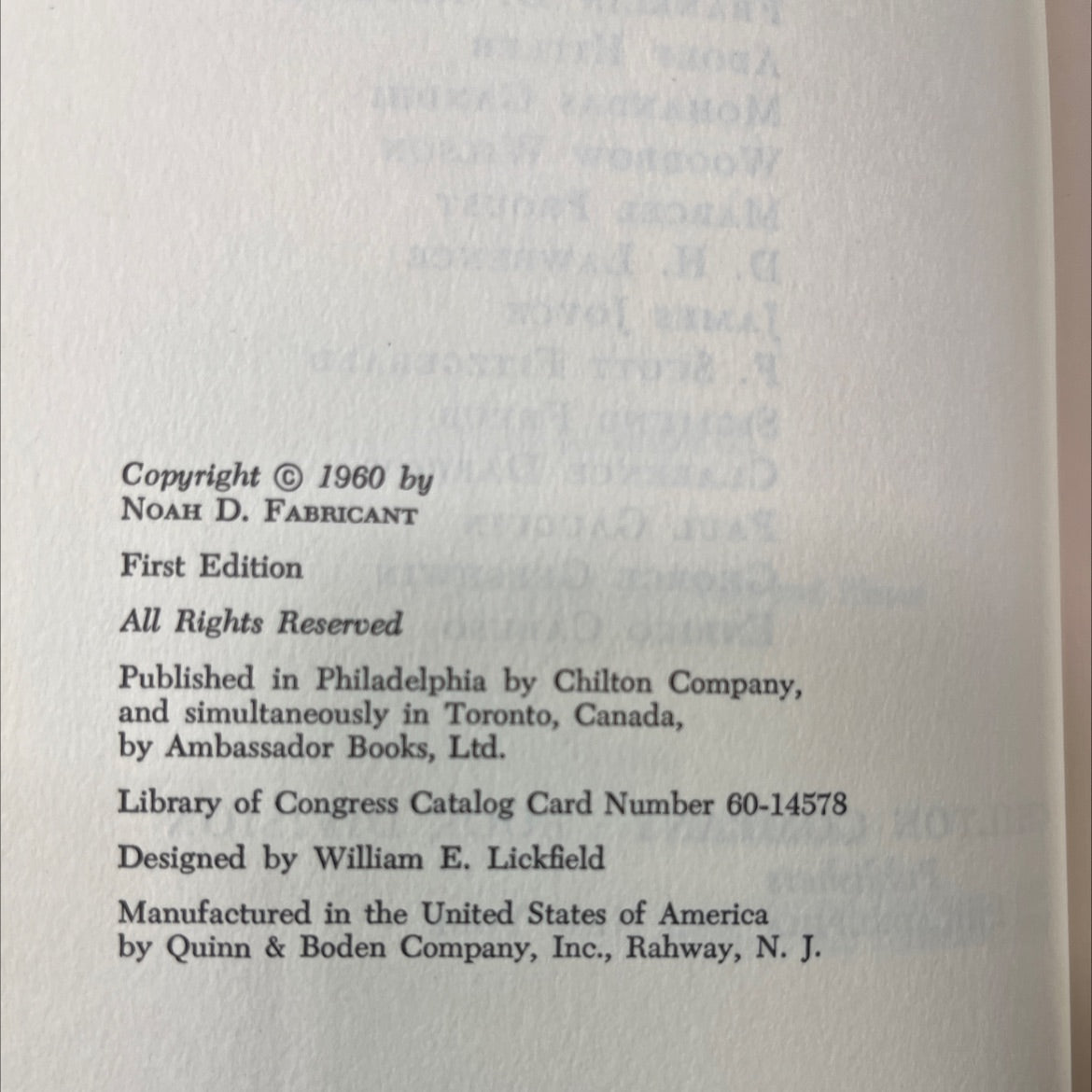 jomat tas e and throat book, by noah d. fabricant, m.d., 1960 Hardcover image 3