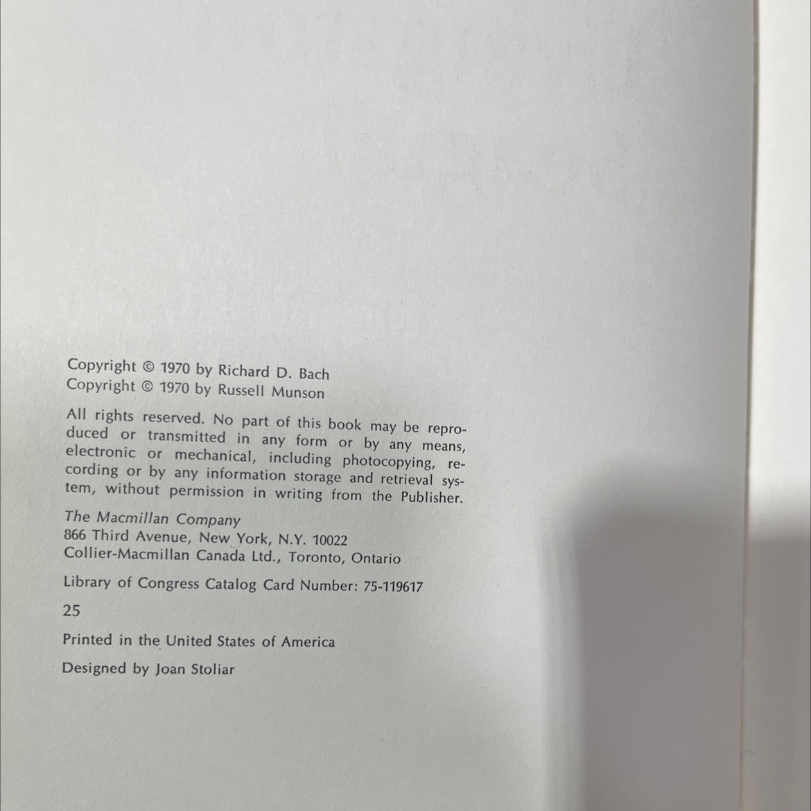 jonathan livingston seagull book, by richard bach, 1970 Hardcover image 3