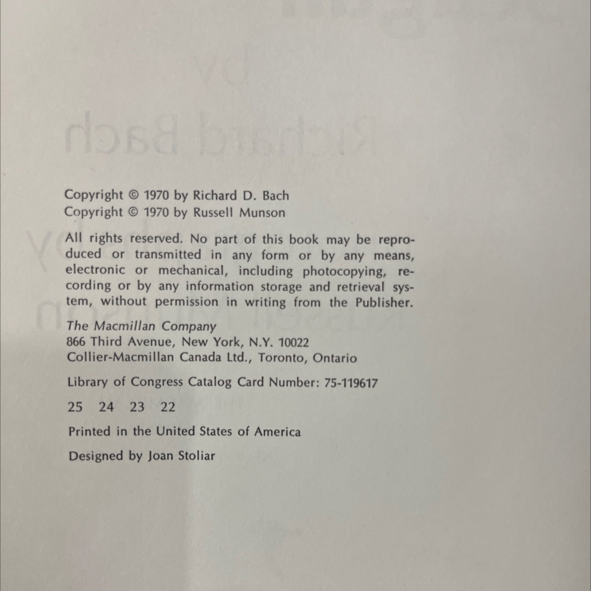 jonathan livingston seagull book, by richard bach, 1970 Hardcover image 3