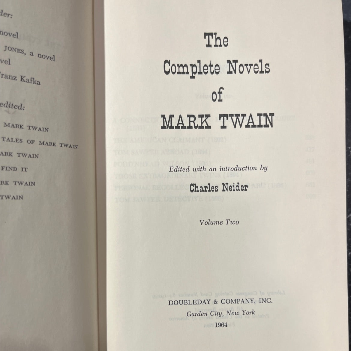 jones, a novel book, by franz kafka, 1964 Hardcover image 2