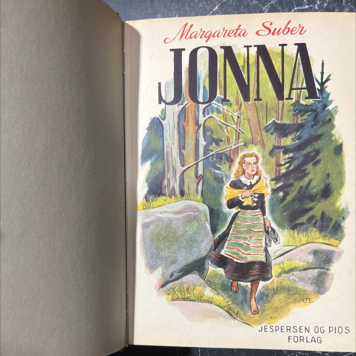 jonna book, by margareta suber, 1932 Leather image 2