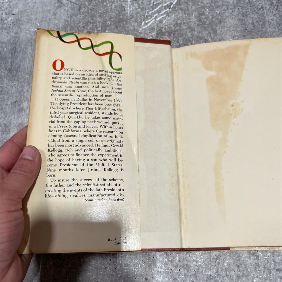 joshua son of none book, by Nancy Freedman, 1973 Hardcover image 4