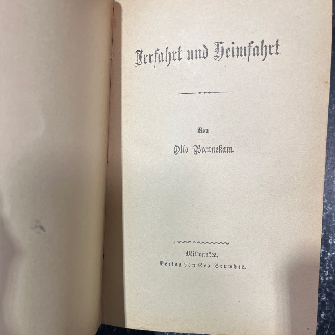 journey to and from home book, by Otto Brennekam, 1970 Hardcover image 3