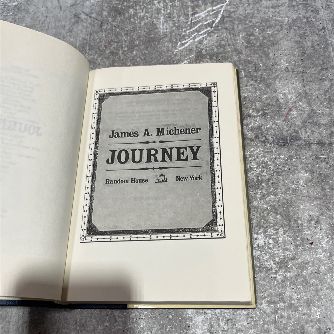 journey book, by James A. Michener, 1989 Hardcover image 2