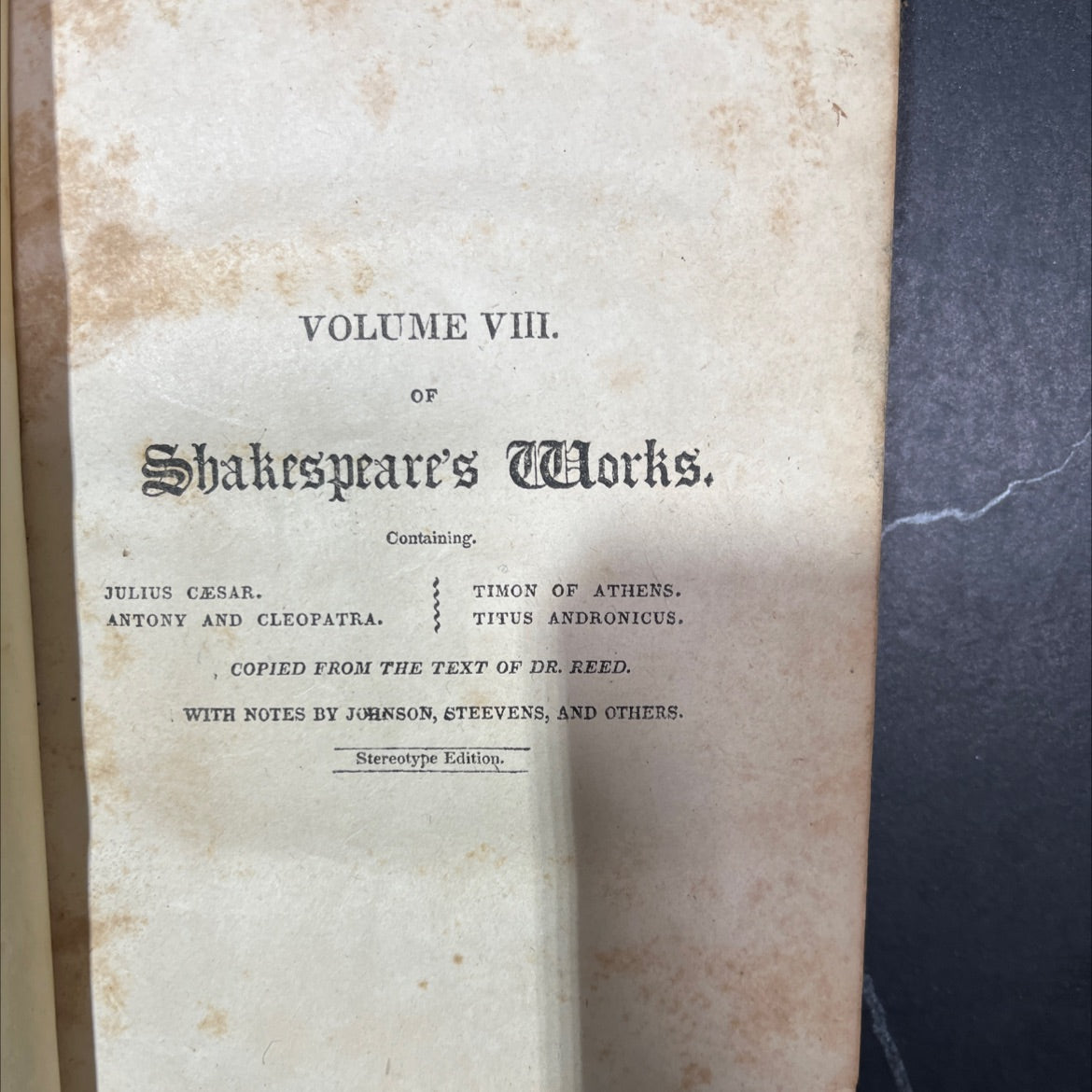 julius caesar, antony and cleopatra, timon of athens, titus andronicus book, by william shakespeare, 1817 Hardcover, image 2