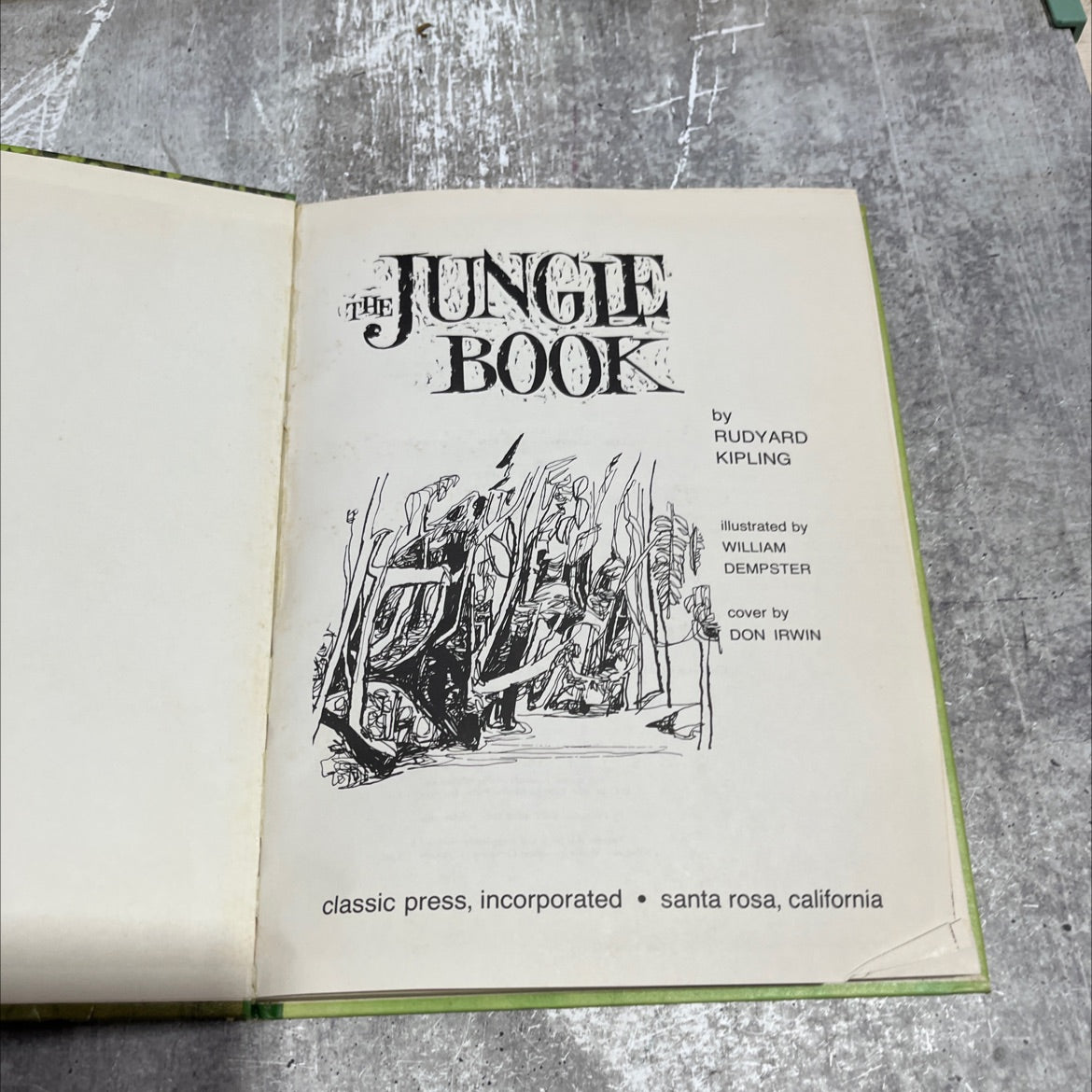 jungle book book, by rudyard kipling, 1968 Hardcover image 2