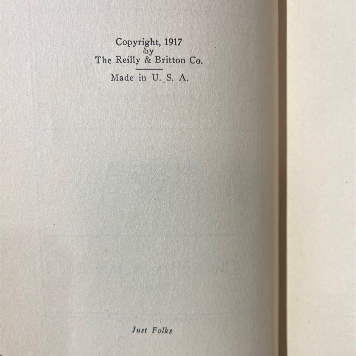 just folks book, by edgar a. guest, 1917 Hardcover image 3
