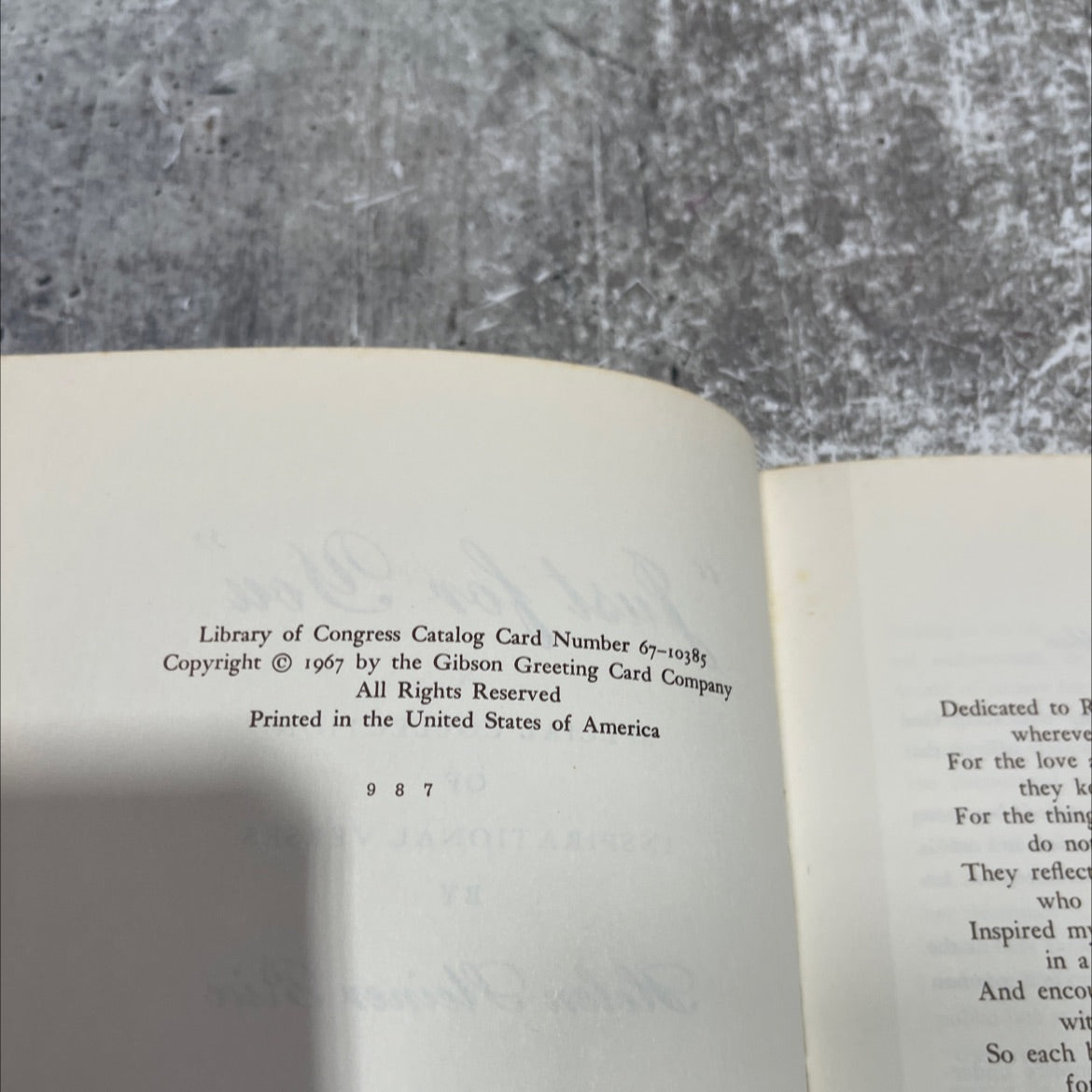 just for you book, by helen pleiner rice, 1967 Hardcover image 3