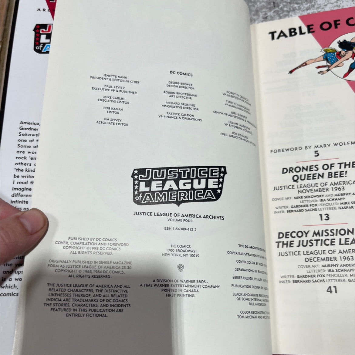 justice league of america archives volume four book, by gardner fox, 1998 Hardcover image 3