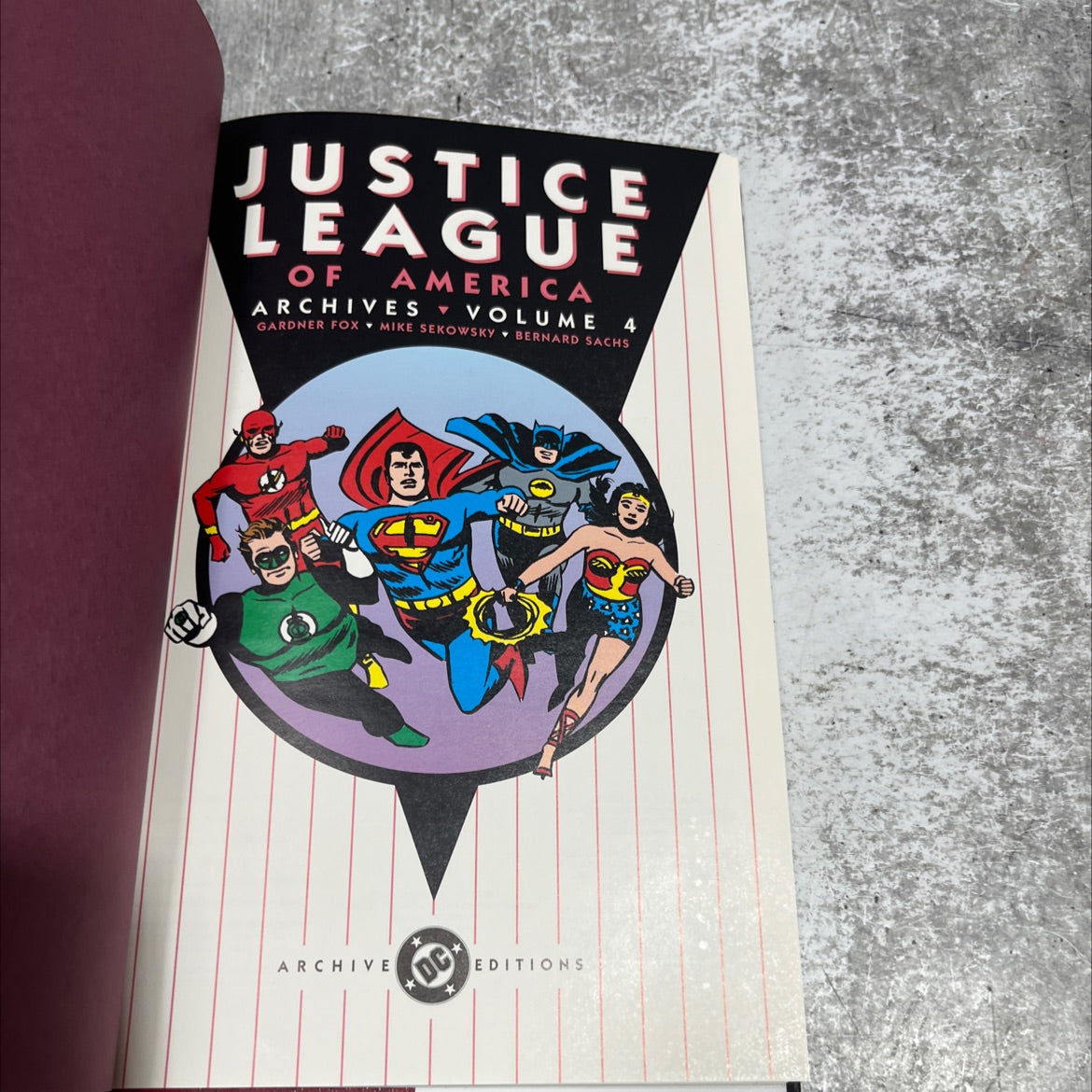 justice league of america archives volume four book, by gardner fox, 1998 Hardcover image 2