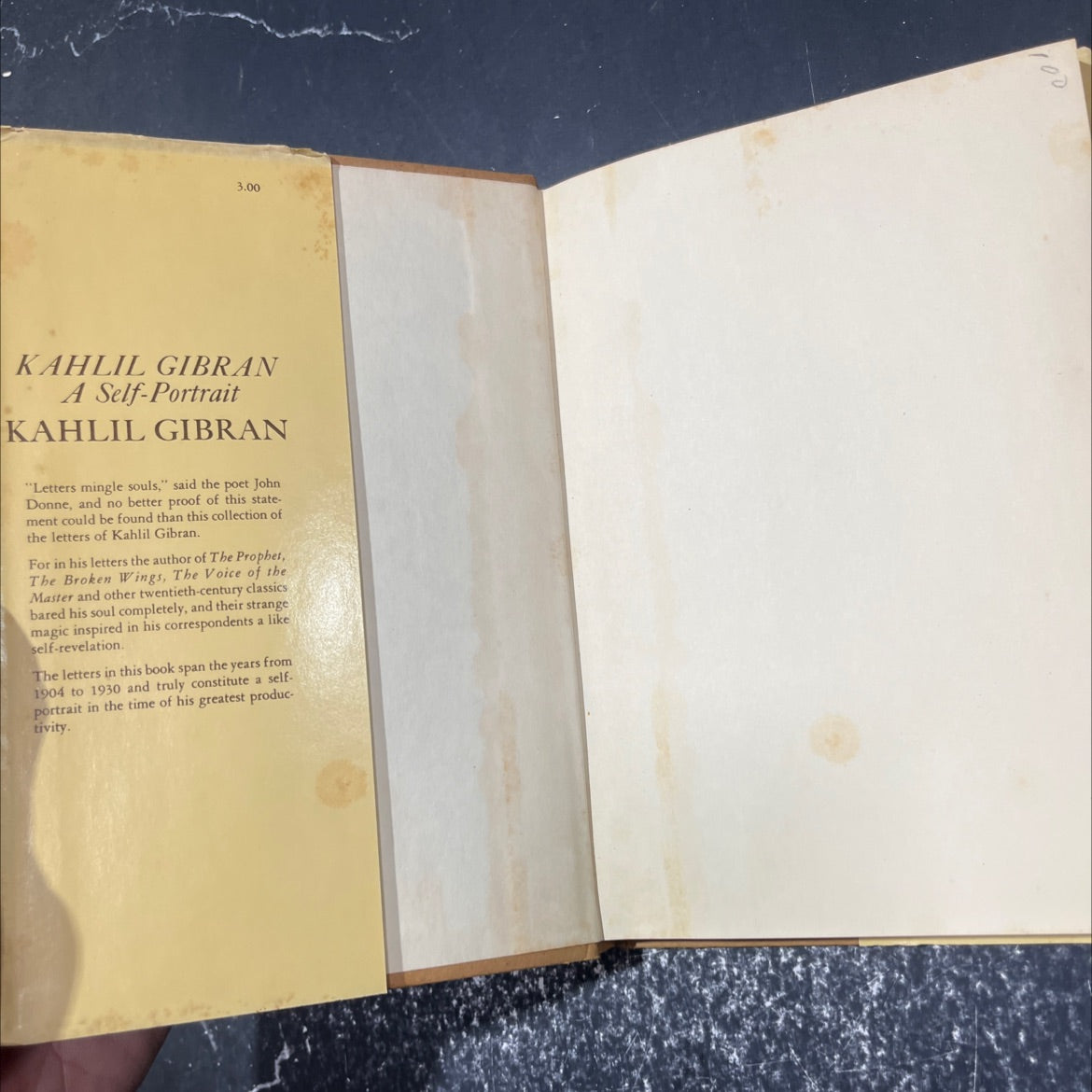 kahlil gibran a self-portrait book, by kahlil gibran, 1969 Hardcover image 4