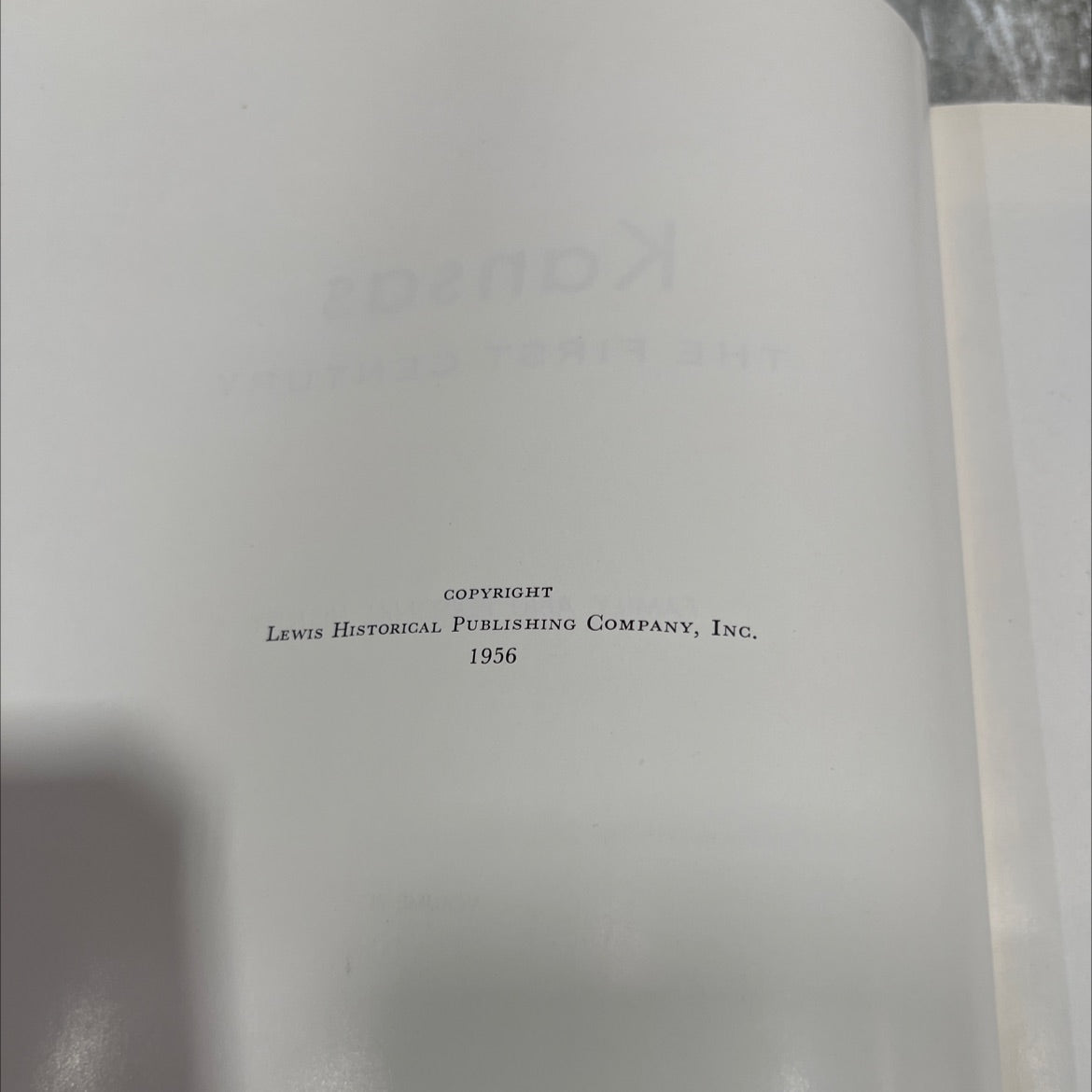 kansas the first century family and personal history volume iii book, by unknown, 1956 Hardcover image 3