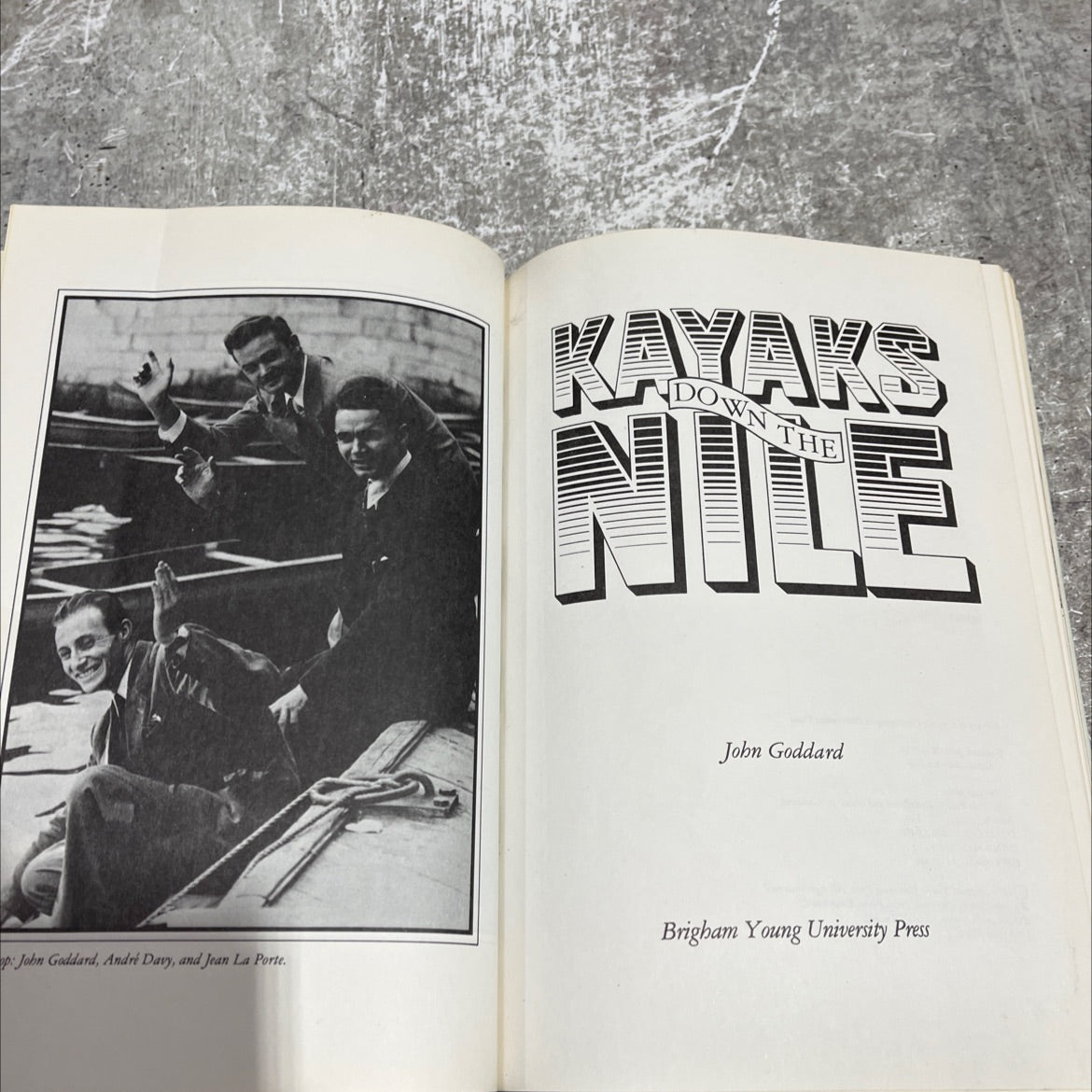kayaks down the nile book, by John M Goddard, 1979 Hardcover image 2