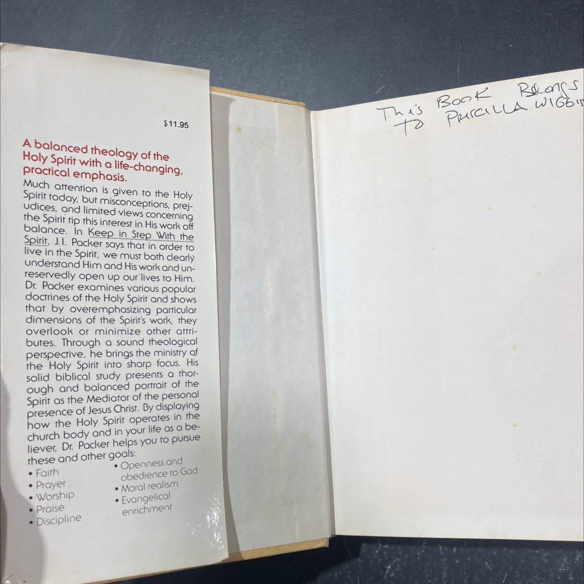keep in step with the spirit book, by J.I. Packer, 1984 Hardcover image 4