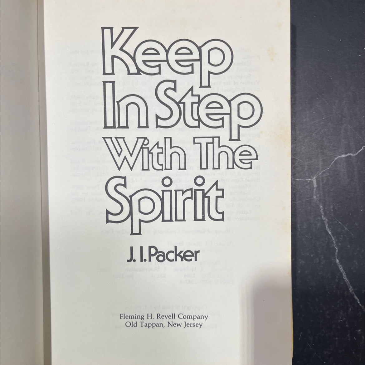 keep in step with the spirit book, by J.I. Packer, 1984 Hardcover image 2