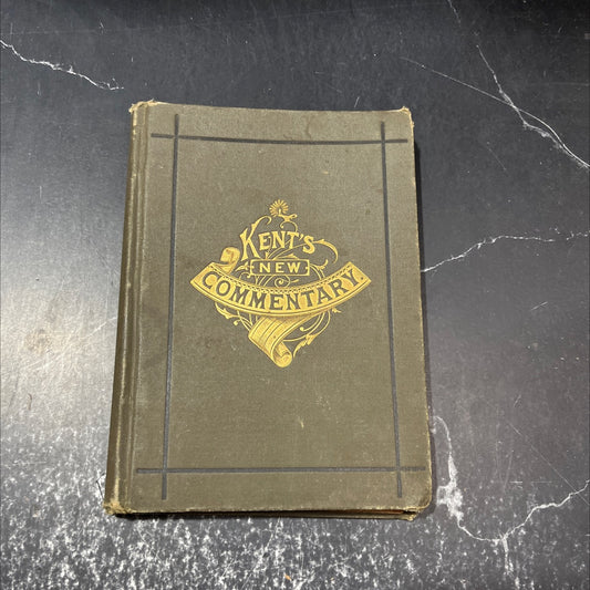 kent's new commentary: manual for young men book, by c. h. kent, 1880 Hardcover image 1