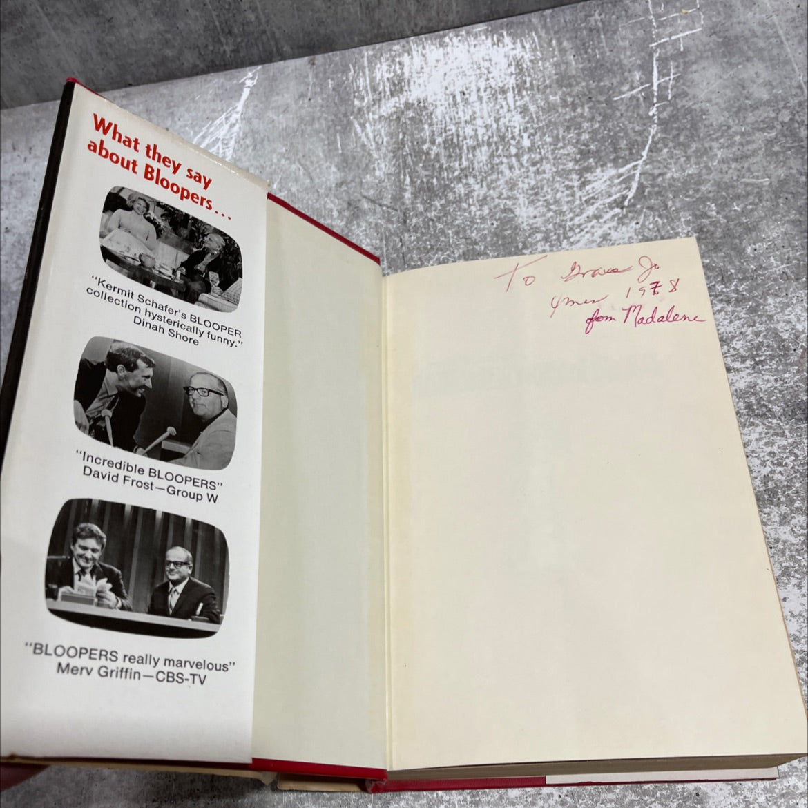 kermit schafer's blunderful world of bloopers book, by kermit schafer, 1973 Hardcover image 4