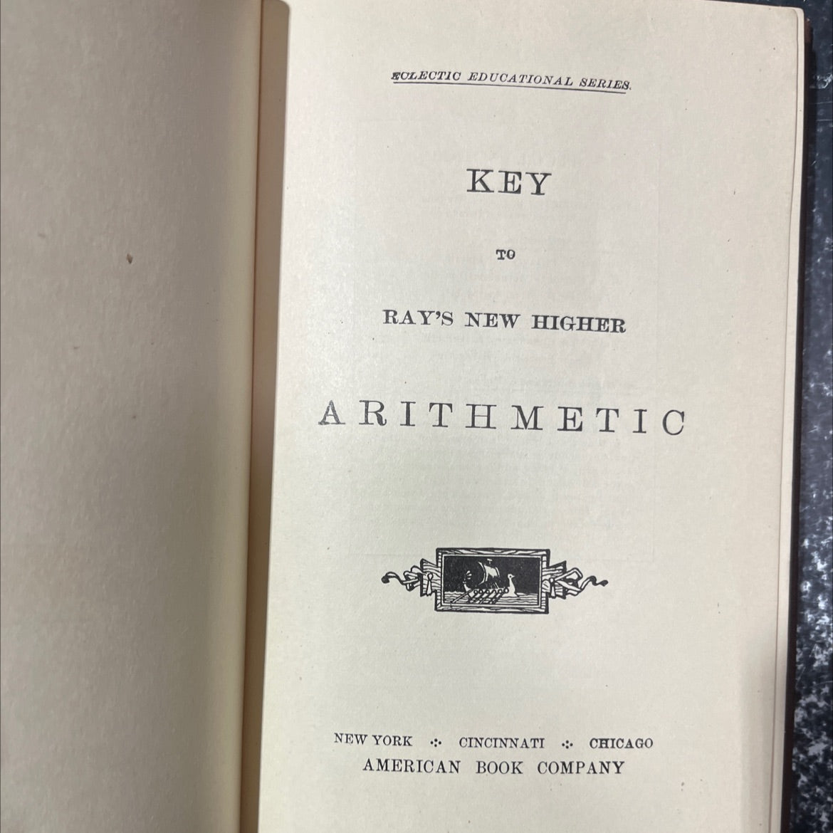 key to ray's new higher arithmetic book, by unknown, 1909 Hardcover image 2