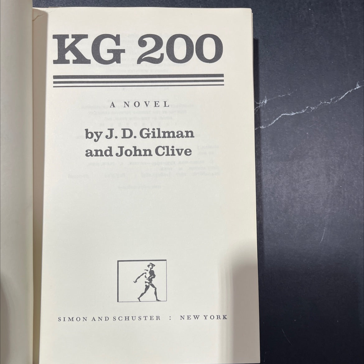 kg 200 a novel book, by j. d. gilman and john clive, 1977 Hardcover image 2